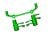 Stuurklokcranks 6061-T6 aluminium groen