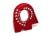 Motorplaat 6061-T6 aluminium rood