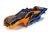 Carrosserie Rustler 4x4 oranje/blauw met sticker