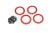 Beadlock ring 2.2 aluminium rood met schroeven (4)