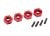 Stuurwiel 6061-T6 aluminium 12mm rood (4)