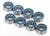 Kogellager 4x8x3mm met rubberen afdichting blauw (8)