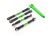 L/R draadstangenset aluminium groen v69 & h82mm