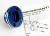 Carterplaat aluminium blauw