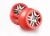 SCT 2.2/3.0 spaakvelgen chroom/rood (2)