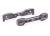 Wishbone houder 7075-T6 aluminium donker titanium aan de voorzijde
