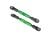 L/R valbeugels 7075-T6 aluminium groen 83mm voorzijde (2)
