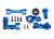 Servo saver deflection aluminum blue