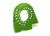 Motorplaat 6061-T6 aluminium groen