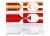 Sticker Ford F-150 rood/wit