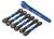 L/R toespoor- en camberstangenset aluminium blauw (6)