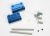 Wishbone houder aluminium blauw achterzijde +/-1° (2)