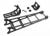 Wheelie bar zwart gemonteerd met houder