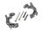 Extreme Heavy Duty C-Hubs grey l/r with small parts