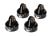 Schokdoppen Fox aluminium zwart (4)