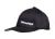 Klassieke pet zwart/logo wit, ronde klep junior