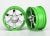 SLVR Volk Racing TE37 1.9 velgen chroom/groen 12mm (2)