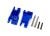 Wheel carrier HD l/r blue for TRX9180, TRX9181, TRX9182