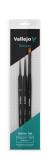 Starter Set I (Round No.1 & 3/0 Triangular Handle, Flat No.4 )