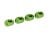 Draagarmpinhouder (4) aluminium groen