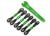 L/R toespoor- en camberstangenset aluminium groen (6)