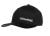 Flex Cap zwart/logo wit, ronde klep L/XL