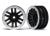 TRX-4 velg 1.9 zwart, Beadlock satijn chroom (2)