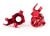 Stuurhendel 6061-T6 aluminium rood l/r