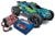 TRAXXAS Rustler 4x4 BL gr/bl RTR mit Akku/Lader-SET *AKTION*