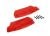 Spatlap rood l/r met schroeven