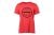 T-shirt rood/logo zwart L