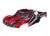 Body Slash 4x4 red with sticker & clipless
