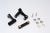 ALLOY STEERING ASSEMBLY WITH BEARINGS - 1SET black GPM TRX 1/10 RUSTLER VXL BANDIT