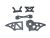 Chassis side plates B + shock towers