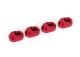 wishbone pin holder (4) aluminum red