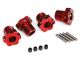 Radmitnehmer splined 17mm rot eloxiert