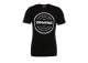 T-shirt zwart/logo wit L