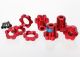 TRX5353R, WHEEL HUBS, SPLINED, 17MM (RED