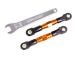 Camber trekstang 7075-T6 aluminium oranje 56mm achter l/r