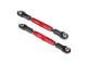 L/R valbeugels 7075-T6 aluminium rood 83mm voorzijde (2)