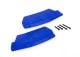 Spatlap blauw l/r met schroeven