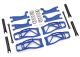 Querlenker-Set WideMaxx blau Querlenker, Spurstangen +Feder