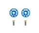 Aluminum Wing Washers (2) Blue