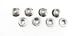 Stopmoer met flens zilver 5mm (8)