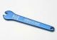 Steeksleutel aluminium blauw 5mm