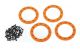 TRX8168A, Beadlock Ringen Oranje (2.2') Alu (4) + Schroeven