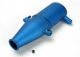 Blauwe aluminium resonantiebuis