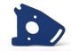 Motorplaat aluminium blauw