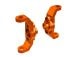 C-Hubs 6061-T6 aluminium oranje l/r