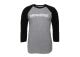 SLVR Raglan shirt met lange mouwen grijs/zwart L